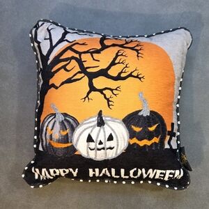 Spooky Night Happy Halloween Pillow